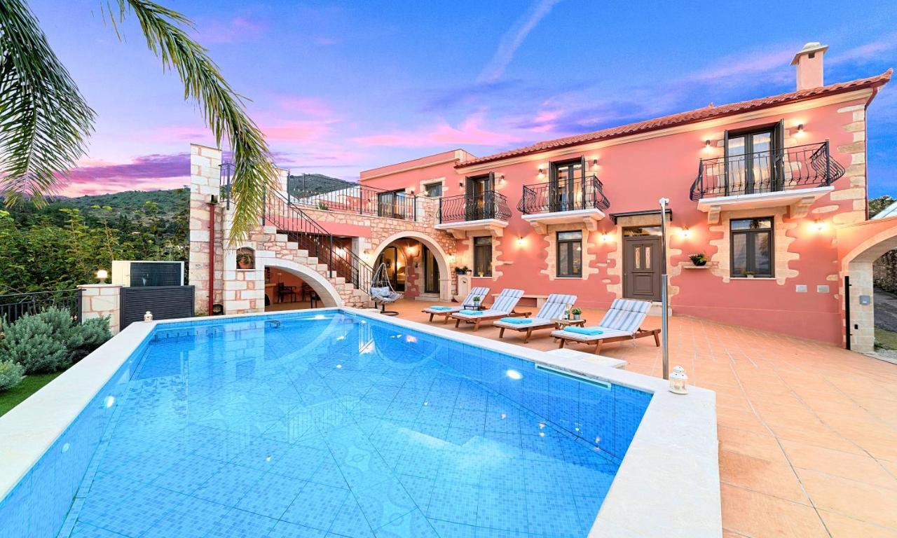 Steve Kois Villa Heated Pool Chania  Ngoại thất bức ảnh
