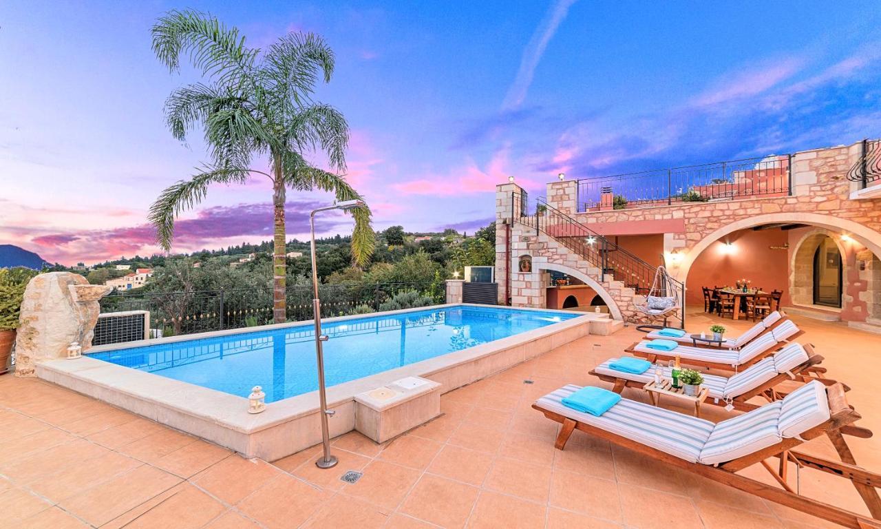 Steve Kois Villa Heated Pool Chania  Ngoại thất bức ảnh